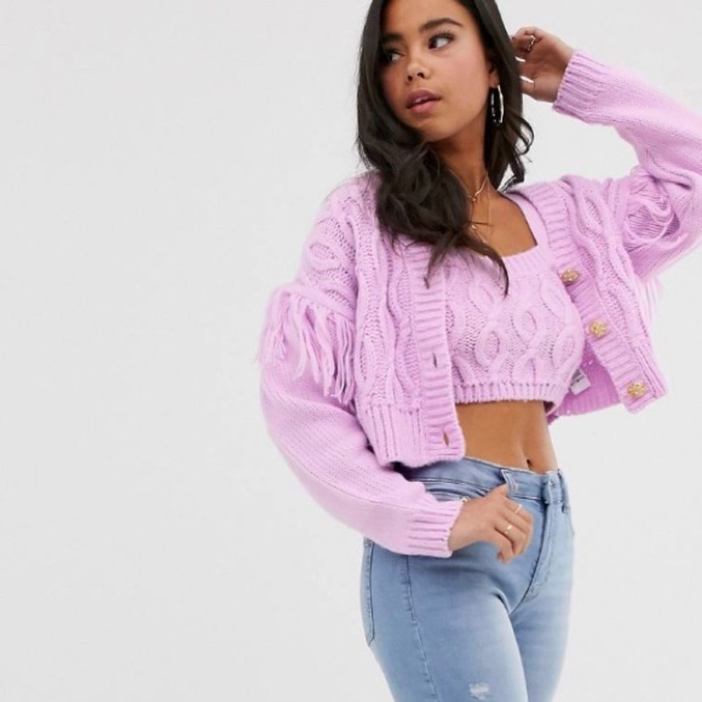 ‼️SOLD‼️ ASOS DESIGN TWO-PIECE CABLE KNIT SET